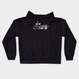 Classic American Motorcycle Abstract Kids Hoodie